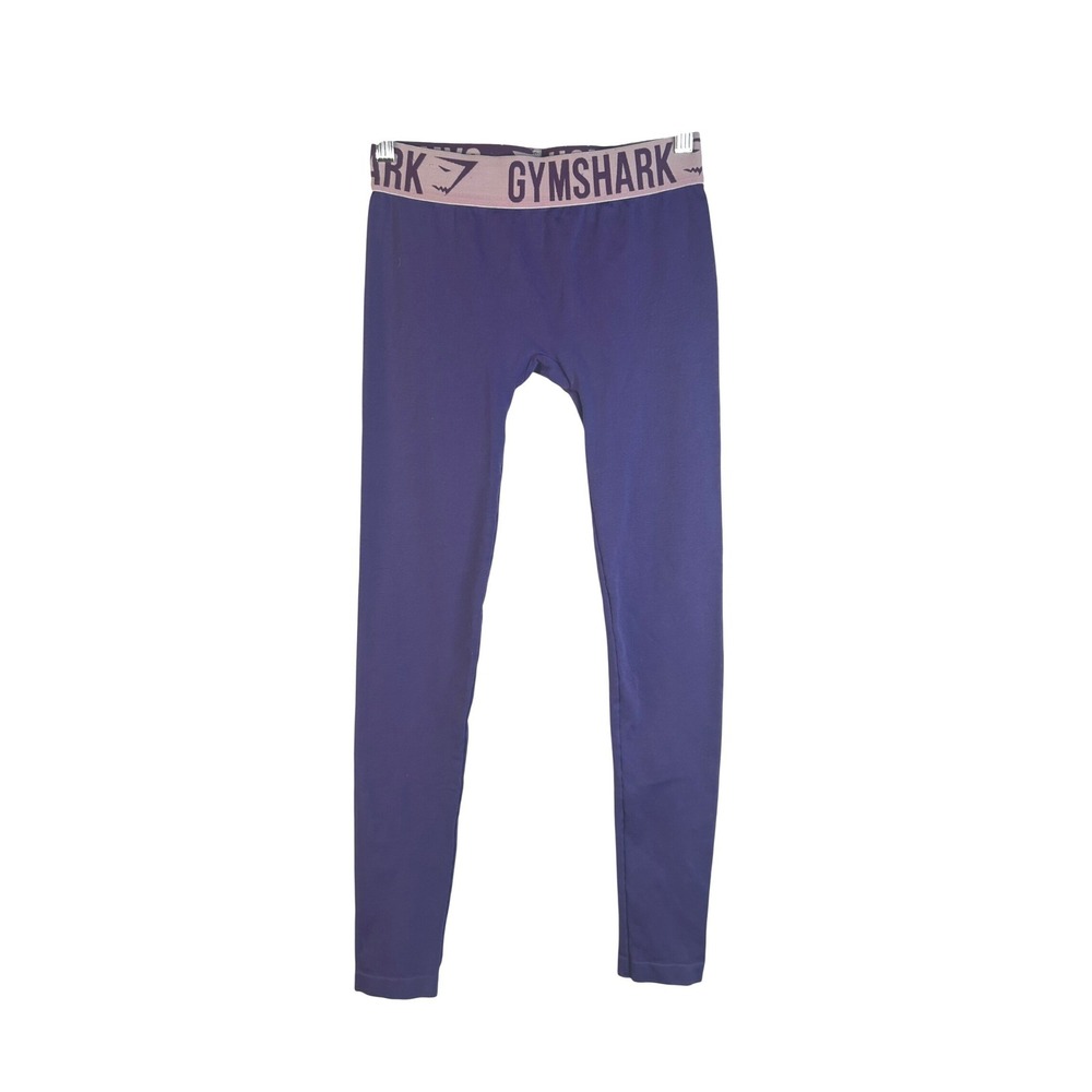 Gymshark Women's Purple Flex Seamless Logo Waistband Leggings Size Small